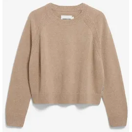 ARMEDANGELS Damen Pullover aus recyclem Bio-Woll Mix DILIRIAA REGLANA Loose Fit Cinnamon Dust Melange - S