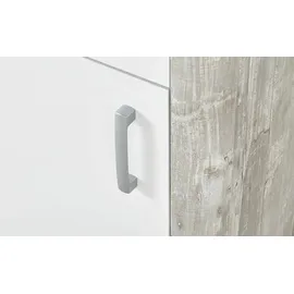 Mäusbacher Beistellschrank 55 x 128 x 41 cm Grau / Weiß