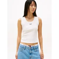 Tommy Jeans Tanktop »TJW SLIM SCRIPT RIB TANK TOP«,