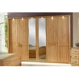 Wiemann Kleiderschrank »Lausanne, Drehtürenschrank, Schrank, Wäscheschrank, Erle teilmassiv«, (2 Breiten, 2 Höhen 216/236 cm auswählbar, MADE IN GERMANY), Front aus Massivholz in Erle, langlebige Qualität, inkl. Türendämpfung