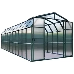 Rion Kunststoff Gewächshaus Grand Gardener 410 | Grün | 639x267x238 cm | ohne Fundament