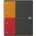 Oxford Grau/Orange/Rot