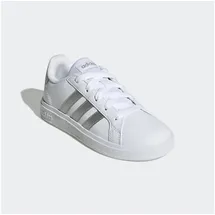 adidas Grand Court Lifestyle Tennis Lace-Up Kids Cloud White / Matte Silver / Matte Silver 35