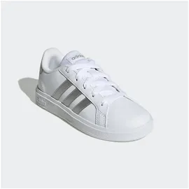 adidas Grand Court Lifestyle Tennis Lace-Up Kids Cloud White / Matte Silver / Matte Silver 35