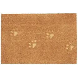 IB Laursen Türmatte eingeprägte Hundepfoten, 60 x 40 x 1.7 cm