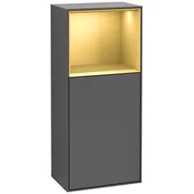Villeroy & Boch Finion Seitenschrank 41,8 x 93,6 cm Gold/Anthrazit Massivholz