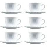 Luminarc Kaffeetasse mit Untere Trianon 0,22 l Weiß 6 St.