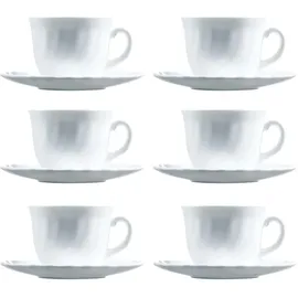 Luminarc Kaffeetasse mit Untere Trianon 0,22 l Weiß 6 St.
