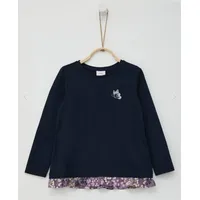 S.Oliver Langarmshirt mit Rüschenprint - 116-122 Große Größen