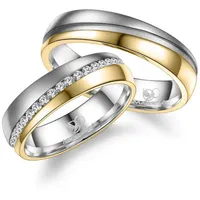 MARRYA Trauring Edelstahl Ringe Trauringe Eheringe Partnerringe goldfarben|silberfarben 48