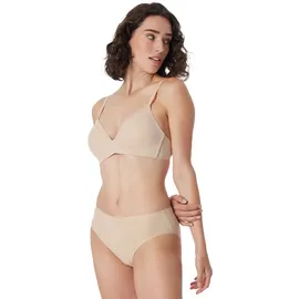 SCHIESSER Damen 3 Pack - Essentials Slip Baumwolle Stretch Unterwäsche, Haut_145425, 44