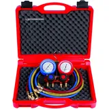 Rothenberger Monteurhilfe-Set 4-WegeII Plus, R22-R407C mit Manometer,Pulse-free, Klasse 170602