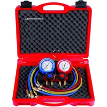 Rothenberger Monteurhilfe-Set 4-WegeII Plus, R22-R407C mit Manometer,Pulse-free, Klasse 170602