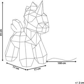 Beliani LED Dekoration Einhorn Fornax Bunt
