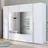 Schwebetürenschrank Narago 270 x 210 x 61 cm weiß