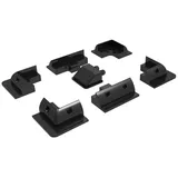 enjoy solar Solarmodul-Halterung ABS Solarmodul Haltespoiler geeignet für Wohnmobil, (ideal für Wohnmobile Caraven Boot, UV beständig,Temperatur beständig und extrem Witterungsbeständig) schwarz