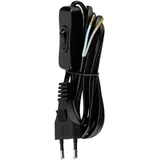 REV Ritter Zuleitung mit Schalter und Euro-Stecker Schwarz 2 m