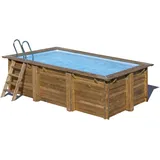 Gre Pools Gre Echtholzpool Marbella Rechteckig 420 x 270 x 117 cm
