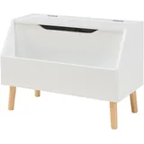 [en.casa] Truhenbank Aavanrar Weiß 60 x 30 x 43 cm