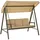 Outsunny Hollywoodschaukel Beige 3-Sitzer