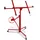 Eberth Plattenheber für Rigipsplatten, Höhenverstellbar, 132cm - 325cm Arbeitshöhe, 68kg Traglast, max. 295 cm, Lastarmbreite, Montagehilfe für Trockenbau, Terrassenplatten, Rot