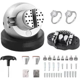 Vevor Kugelschraubstock, 5-Zoll-Gravur-Setzwerkzeug, 360° drehbarer Gravurblock-Schraubstock, 35-teiliger Aufsatz, Schmuck-Gravurblock-Werkzeuge,