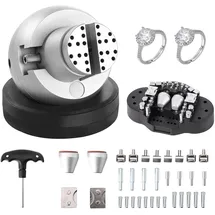Vevor Kugelschraubstock, 5-Zoll-Gravur-Setzwerkzeug, 360° drehbarer Gravurblock-Schraubstock, 35-teiliger Aufsatz, Schmuck-Gravurblock-Werkzeuge,