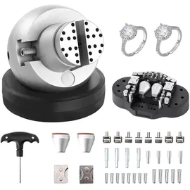 Vevor Kugelschraubstock, 5-Zoll-Gravur-Setzwerkzeug, 360° drehbarer Gravurblock-Schraubstock, 35-teiliger Aufsatz, Schmuck-Gravurblock-Werkzeuge,
