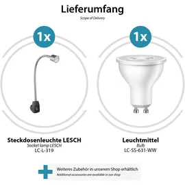 ledscom.de Steckdosenlampe 468lm 30° 5W E14 warm-weiß 1 St.