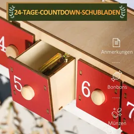 Homcom Adventskalender zum Befüllen 2023