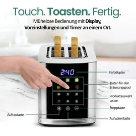 EMERIO Toaster Silber