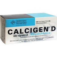 Meda Pharma GmbH & Co. KG CALCIGEN D 600 mg/400 I.E. Kautabletten 100 St