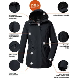 KILLTEC KOW 19 WMN PRK, schwarz blau, 40