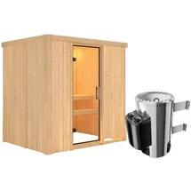 Karibu Fanja inkl. 3,6 kW Ofen + int. Steuerung