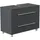 Posseik Waschbeckenunterschrank 2 Schubladen 85 x 63 x 41,6 cm Grafit