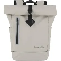 Travelite Basics Roll-Up Backpack Plane Rucksack Rucksack Ivory creme