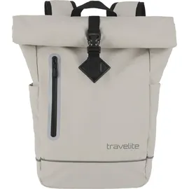 Travelite Basics Roll-Up Backpack Plane Rucksack Rucksack Ivory creme
