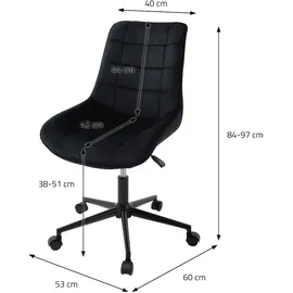 ML-Design Samt Schwarz