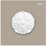 Profhome Decor - Zierelement Profhome 160017 Rosette Neo-klassizismus-stil Weiß Ø 9 cm