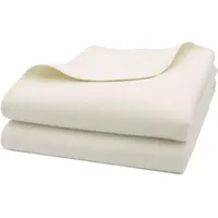 ZOLLNER 2er-Set Umzugsdecken, Malerdecke, 100% Baumwolle, 140x200 cm, Rohweiß