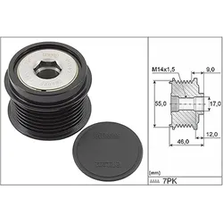 Schaeffler Ina Generatorfreilauf [Hersteller-Nr. 535019810] für Toyota