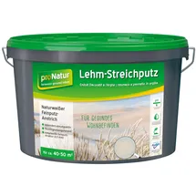 ProNatur Lehmputz 18 kg 0,5 mm fein weiß