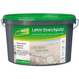 ProNatur Lehmputz 18 kg 0,5 mm fein weiß