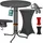CASARIA Stehtisch 80 x 80 cm Grau