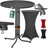 CASARIA Stehtisch 80 x 80 cm Grau