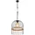 GLOBO Hängeleuchte 1-flg. 35 cm Metallgitter schwarz braun