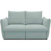 DOMO. collection Sofa Cloud Box, 2-Sitzer mit Schlaffunktion und Boxspringfederung, 2er Couch mit Bettauszug, Schlafsofa, Boxspringsofa 180 x 97 x 100 cm (BxTxH), mint