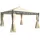 MCW Pergola Calpe 4 x 4 m inkl. Seitenwand creme
