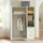 [en.casa] Kleiderschrank Finning 120 x 176 x 52 cm Weiß