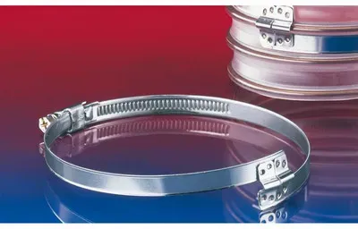 Spiralschelle CLAMP 212 W2 rostfrei, Schlauch CP, AIRDUC®,PROTAPE®ID 45-50mm - silber